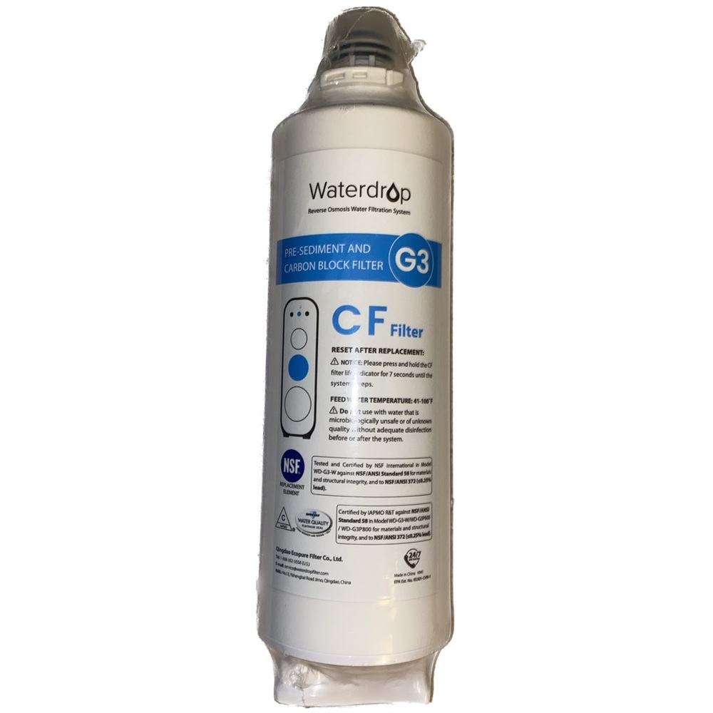Waterdrop WD-G3-CF Pre-Sediment & Carbon Block Filter Reverse Osmosis System